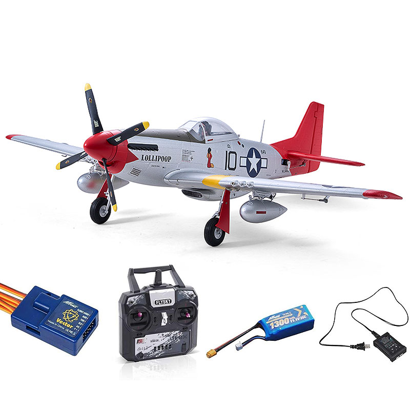 Arrows P-51D Mustang 850mm PNP/RTF with Vector Flight Stabilization System