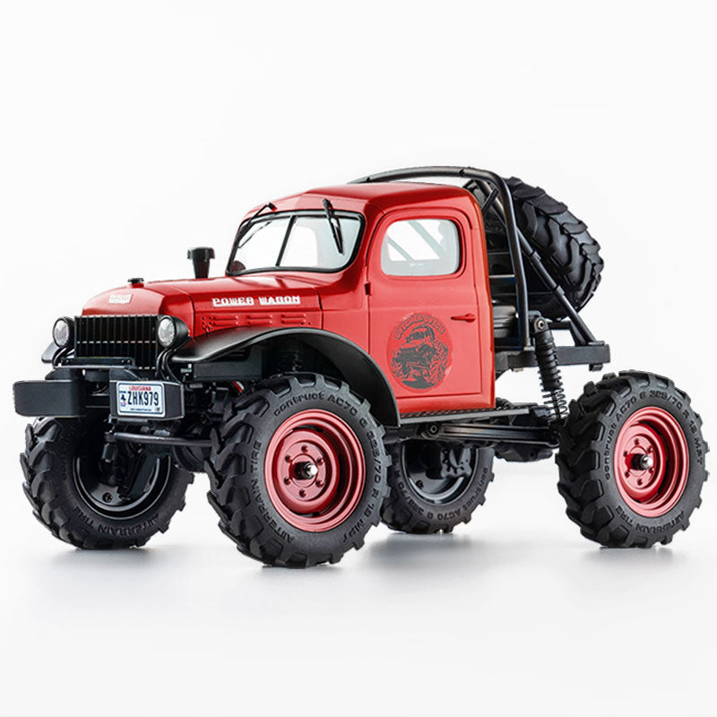 FMS FCX24 Power Wagon RTR 1/24th Scale: Red-HOBBY ZONE