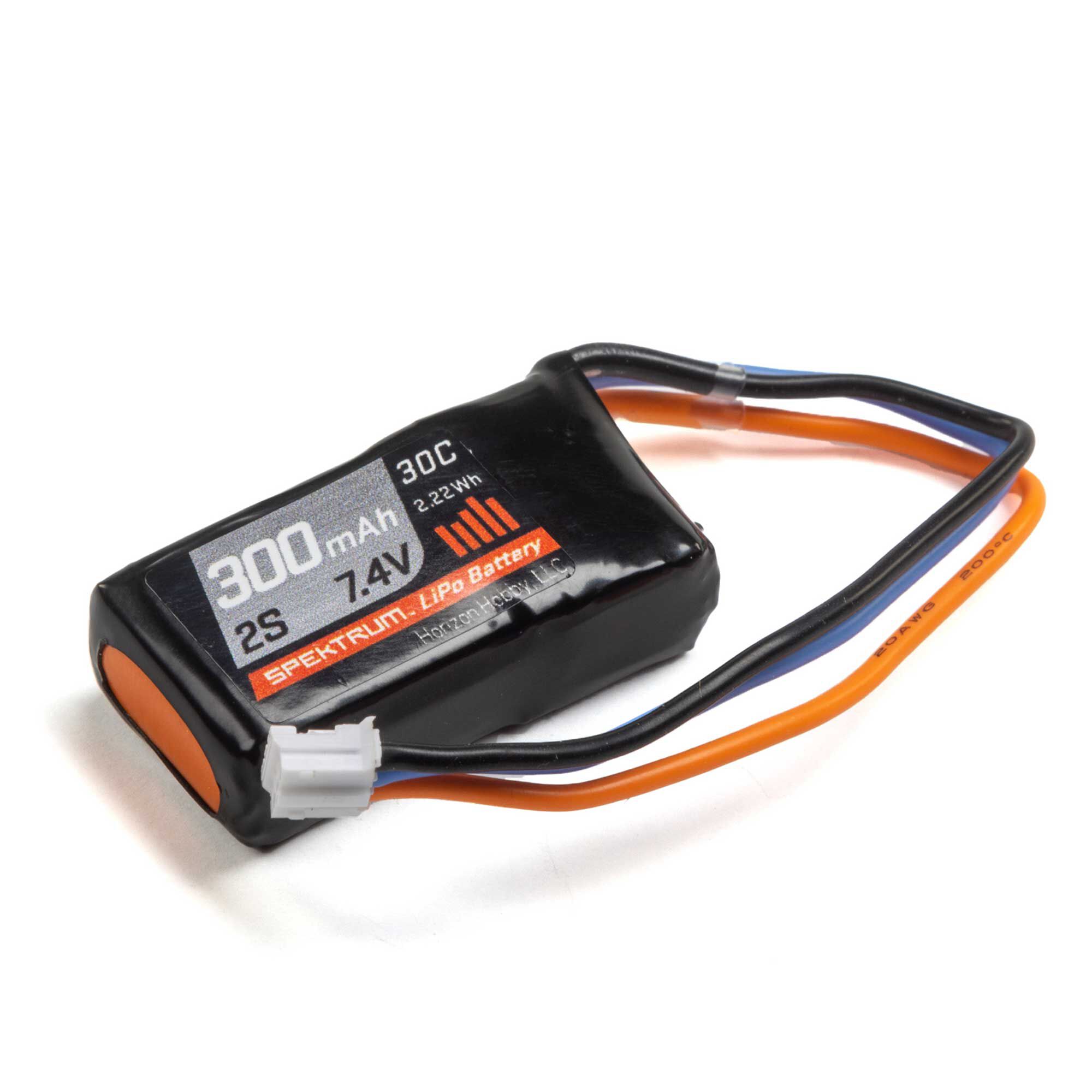 300mAh 2S 7.4V 30C LiPo Battery; PH Connector-HOBBY ZONE