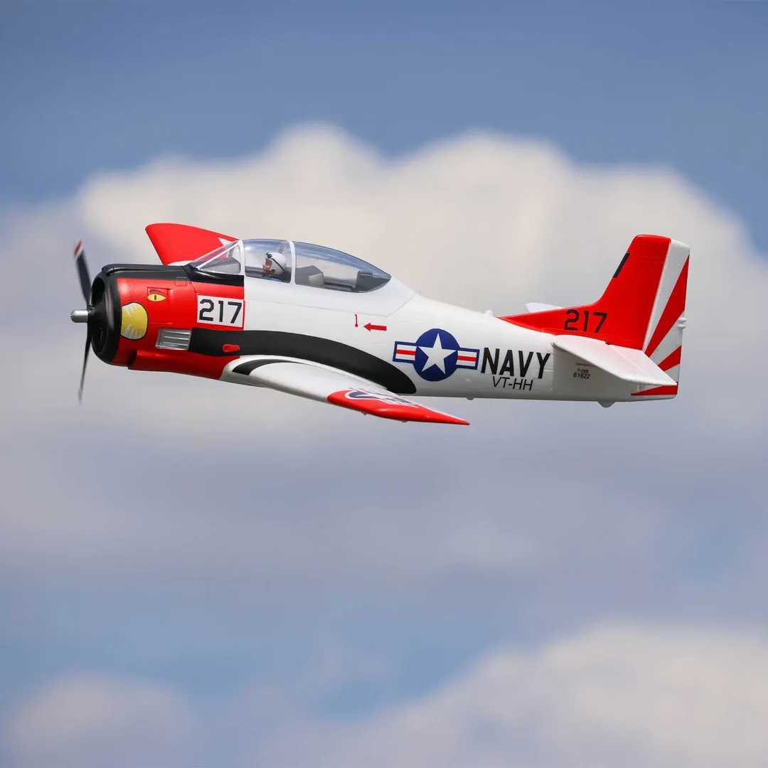 E-flite T-28 Trojan 1.2m with Smart BNF Basic-HOBBY ZONE